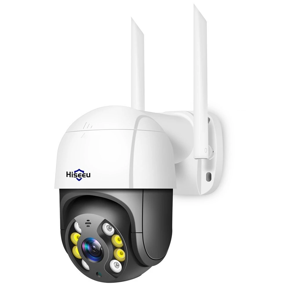 BgCamera Bulgaria Hiseeu 1080P 2MP Външна Безжична WiFi PTZ IP Камера Двупосочна Аудио Мрежа
