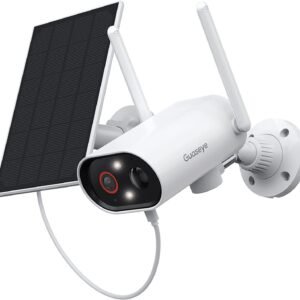 Bgcamera Bulgaria Guaseye S02J Външна Безжична WiFi IP Камера 180° Pan 8X Zoom 2K HD с цветно нощно виждане и аудио IP65 водоустойчивост със слънчева батерия GWEye APP