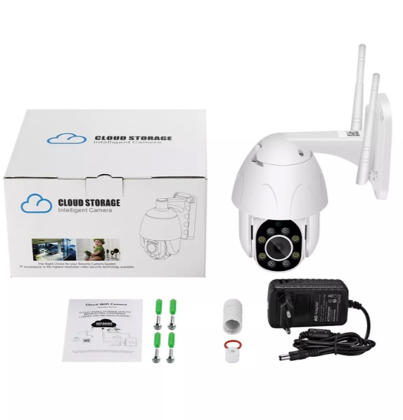1080P 2MP IP PTZ Безжична Охранителна Камера PTZ 4x цифрово увеличение Двупосочно аудио Пълноцветно нощно виждане Проследяване на движение Светлинна и звукова аларма YCC365 Plus - Image 4