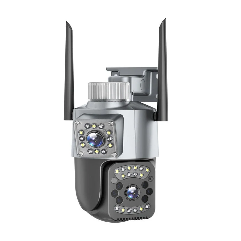 Bgcamera Bulgaria 2MP+2MP 1080P WiFi IP PTZ CCTV Външна Охранителна Камера с Двоен Обектив 355° Двоен Екран 4MP 10X Зуум