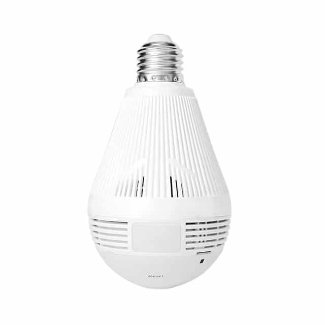HISEEU 960P Панорамна скрита камера в LED крушка Е27