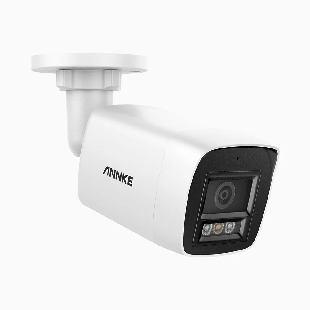 ANNKE C1200 4K 12MP Bullet HIKVISION Външна охранителна камера с двойно осветление и PoE Цветно и инфрачервено нощно виждане Вграден микрофон IP67 защита
