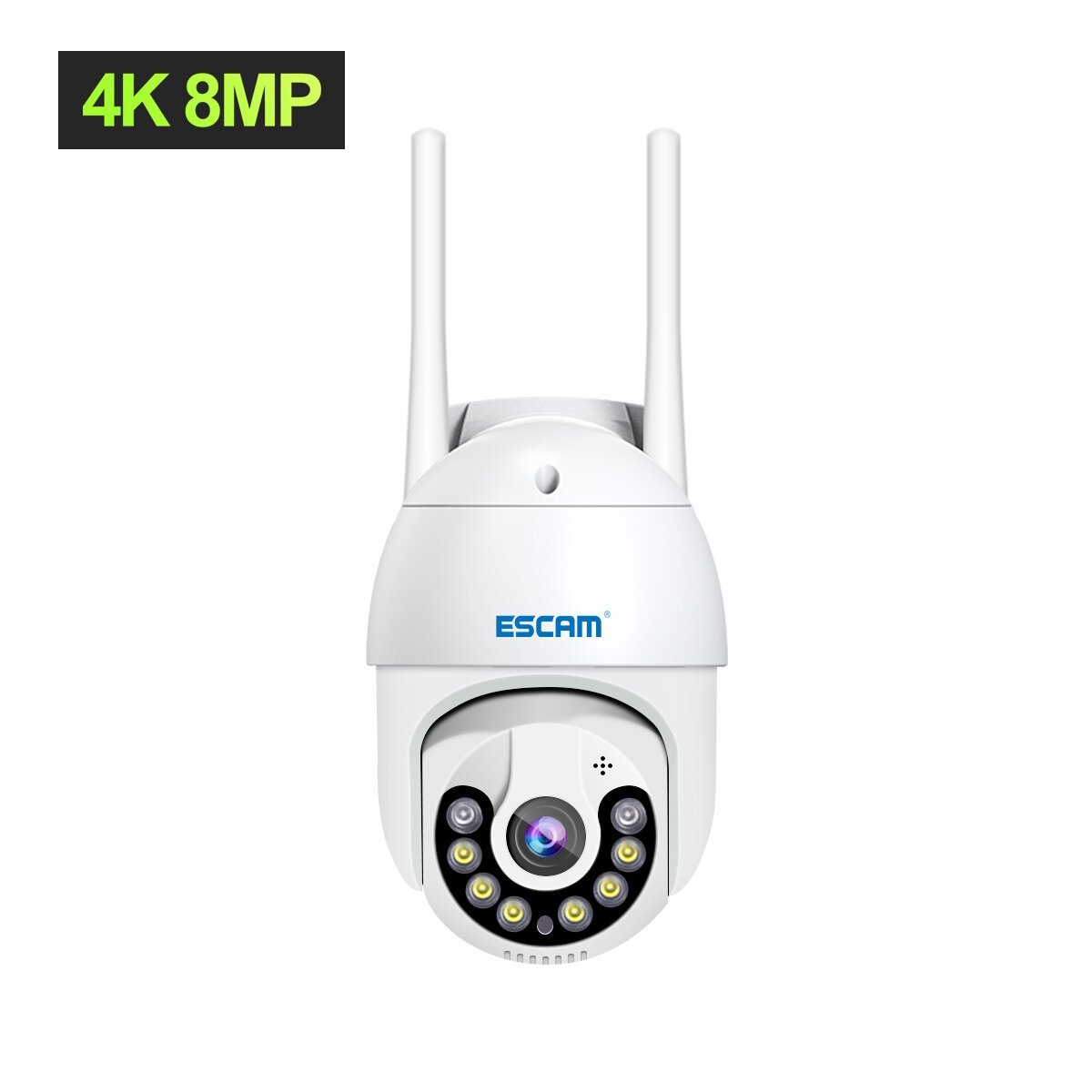 BGCamera Bulgaria ESCAM QF800 8MP Водоустойчива WiFi IP Камера Двупосочно аудио Нощно виждане ICSEE APP