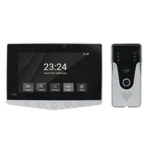 PNI DF780 1080P Видеодомофон с 1 монитор 7 инча екран Слот за карта IP65 Управление на 2 врати Запис на движение