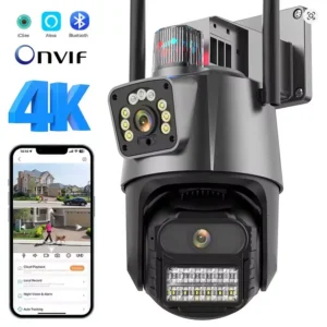 P11 6MP+6MP PTZ WiFi IP Kамера с Двоен обектив и Цветно нощно виждане ICSEE APP